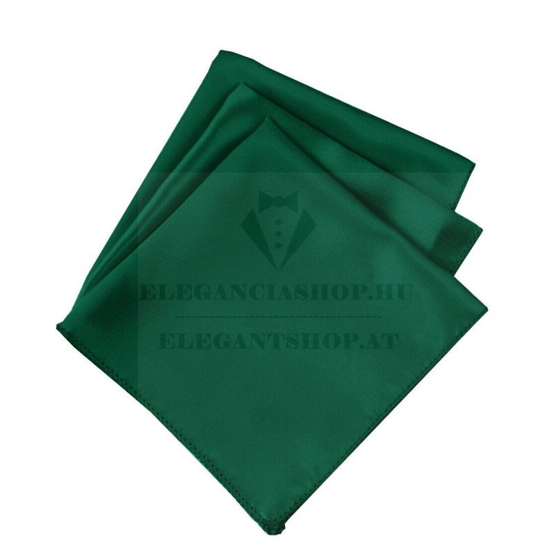 Apa-fia szatén zsebkendőszett - Sötétzöld